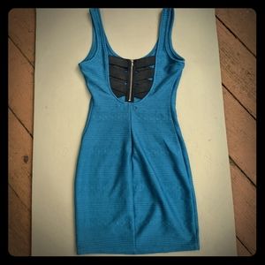 Teal bodycon Material Girl Mini Dress